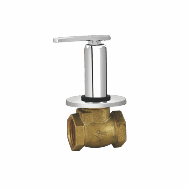 Flush Cock With Flange (25mm) - Code: 5014