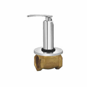 Flush Cock With Flange (25mm) - Code: 5114