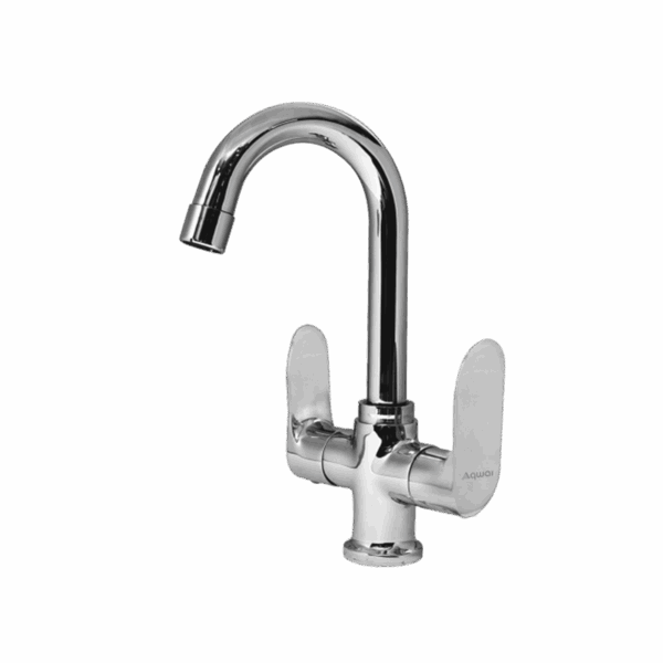 Central Hole Basin Mixer With Swinging Spout - Code : 2311