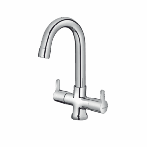 Central Hole Basin Mixer With Swinging Spout - Code: 1911