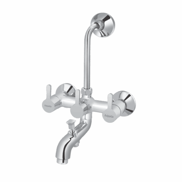 Wall Mixer 3 In 1 With Provision For Both Overhead and Hand Shower - Code: 2222