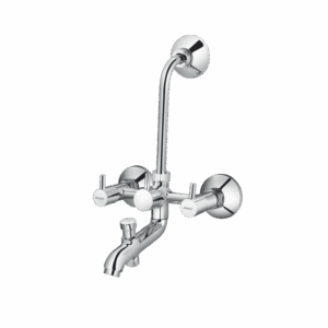 Wall Mixer 3 In 1 With Provision For Both Overhead And Hand Shower - Code: 1322