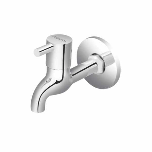 Long Body Bib Cock With Flange - Code: 5202