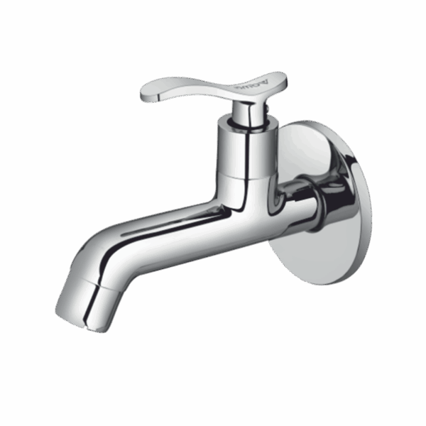 Long Body Bib Cock With Flange - Code: 1102