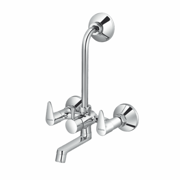 Wall Mixer With 'L' Bend Far Overhead Shower - Code: 1520