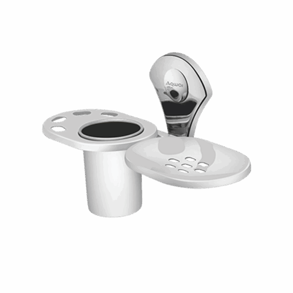 Soap Dish With Tumbler Holder - Code: 606