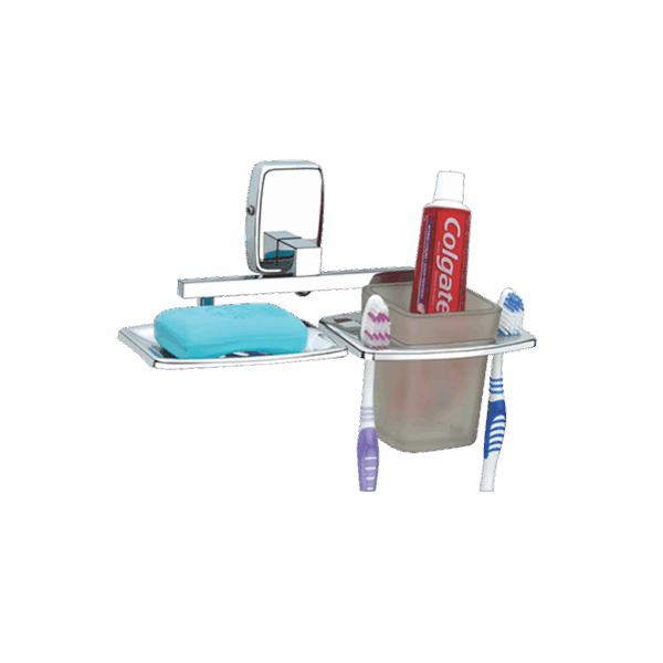 Soap Dish With Tumbler Holder - Code: 706