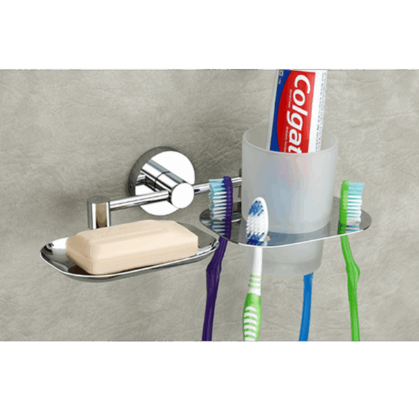 Soap Dish With Tumbler Holder - Code: 806
