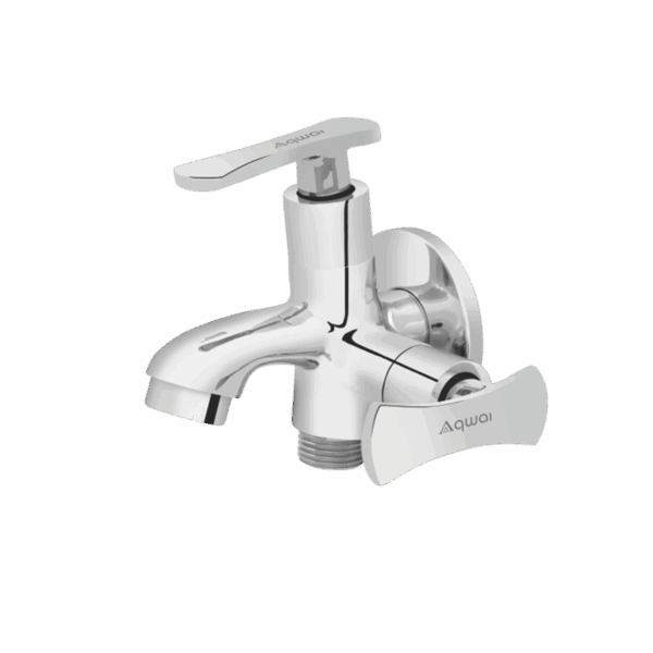 2 Way Bib Cock With Flange - Code: 5005