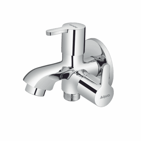 2 Way Bib Cock With Flange - Code: 1905