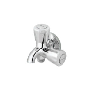 2 Way Bib Cock With Flange - Code: 5305