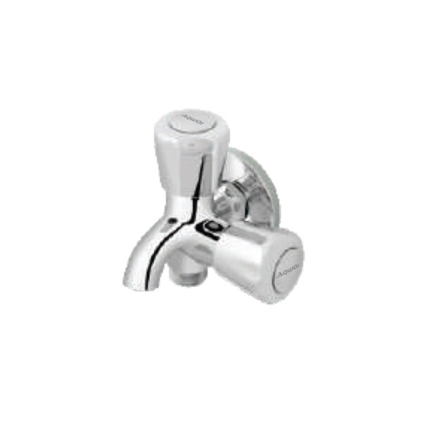 2 Way Bib Cock With Flange - Code: 5305