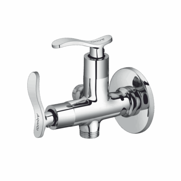 2 Way Angular Stop Cock With Flange - Code: 1106