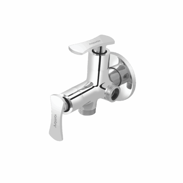 2 Way Angular Stop Cock With Flange - Code: 5006