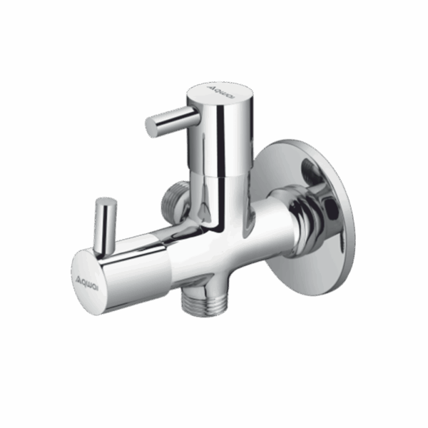 2 Way Angular Stop Cock With Flange - Code: 5206