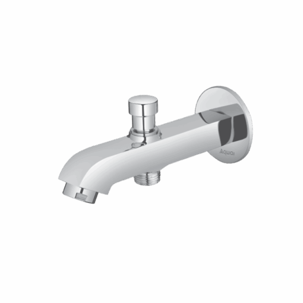 Bath Spout With Button Attachment For Hand Shower With Wall Flange - Code: 106