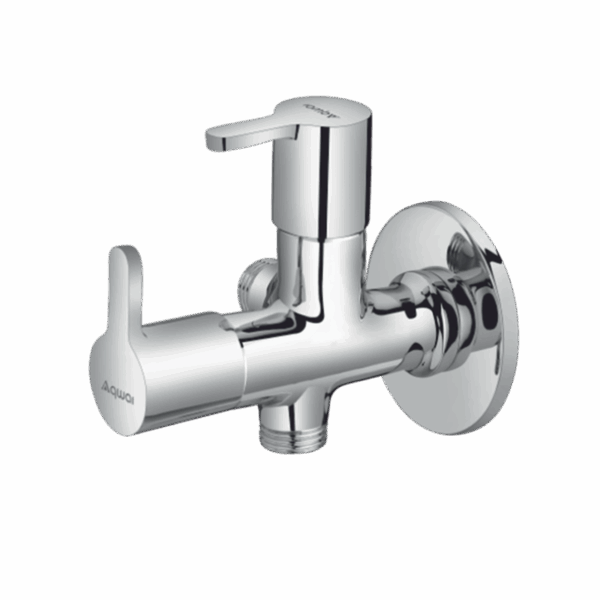 2 Way Angular Stop Cock With Flange - Code: 1906