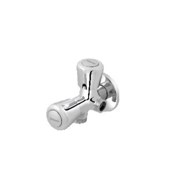 2 Way Angular Stop Cock With Flange - Code: 5306