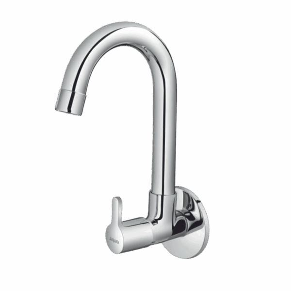 Sink Cock With Regular Swinging Spout With Flange (W/M) - Code: 1907
