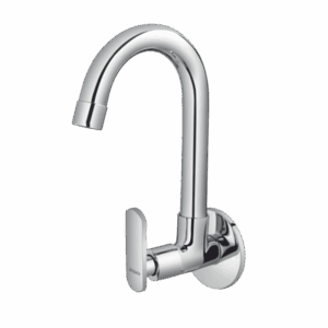 Sink Cock With Regular Swinging Spout With Flange (W/M) - Code: 1807