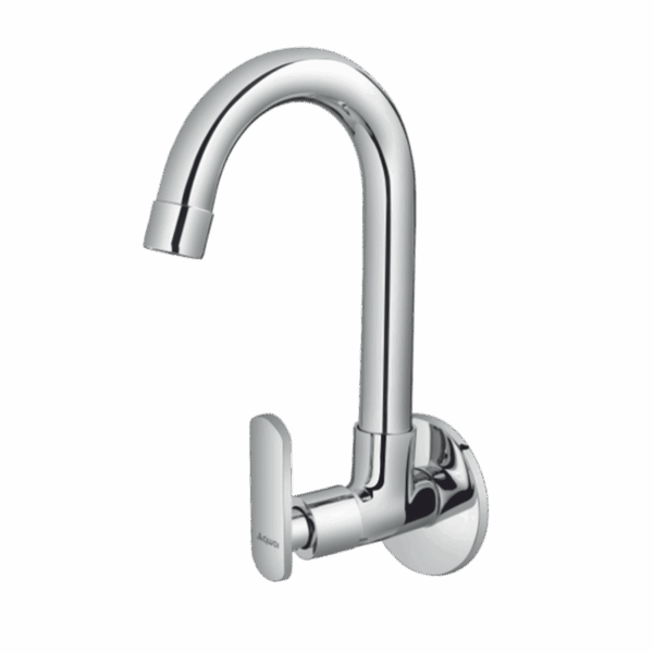 Sink Cock With Regular Swinging Spout With Flange (W/M) - Code: 1807