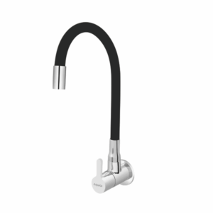Sink Cock With Flexible Swinging Spout With Flange (W/M) - Code: 2207-F