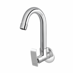 Sink Cock With Regular Swinging Spout With Flange (W/M) - Code: 1607