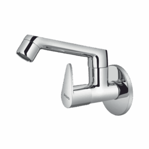 Sink Cock With Regular Swinging Spout With Flange (W/M) - Code: 1507-A