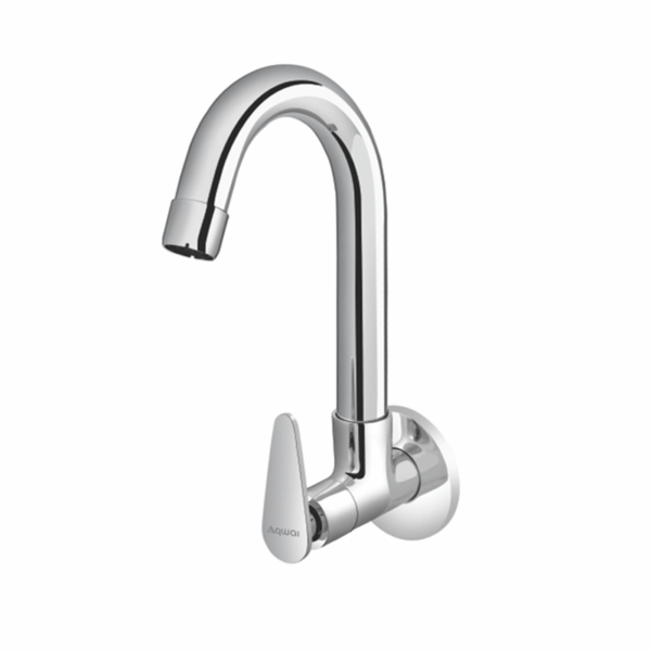 Sink Cock With Regular Swinging Spout With Flange (W/M) - Code: 1407