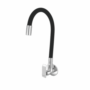 Sink Cock With Flexible Swinging. Spout With Flange (W/M) - Code: 1607-F