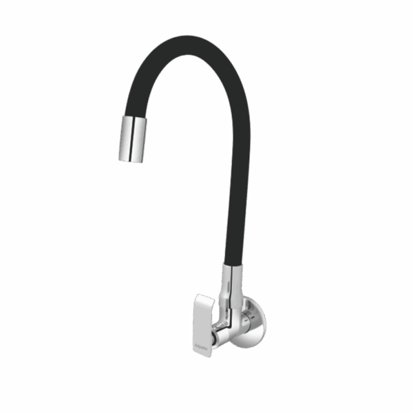 Sink Cock With Flexible Swinging. Spout With Flange (W/M) - Code: 1607-F