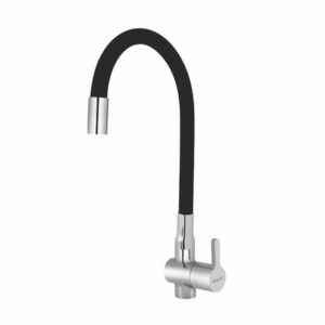 Sink Cock With Flexible Swinging Spout With Flange (W/M) - Code: 2209-F