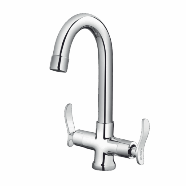 Central Hole Basin Mixer With Swinging Spout - Code: 1111