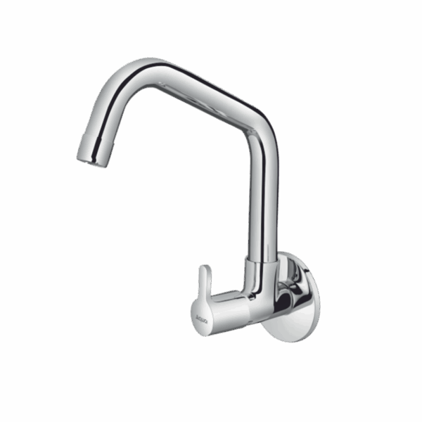 Sink Cock With Extended Swinging Spout With Flange (W/M) - Code: 1908