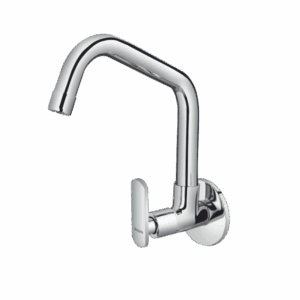Sink Cock With Extended Swinging Spout With Flange (W/M) - Code: 1808