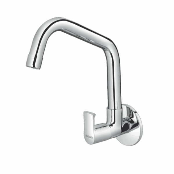 Sink Cock With Extended Swinging Spout With Flange (W/M) - Code: 1708