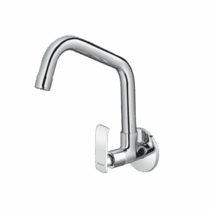 Sink Cock With Extended Swinging Spout With Flange (W/M) - Code: 1608